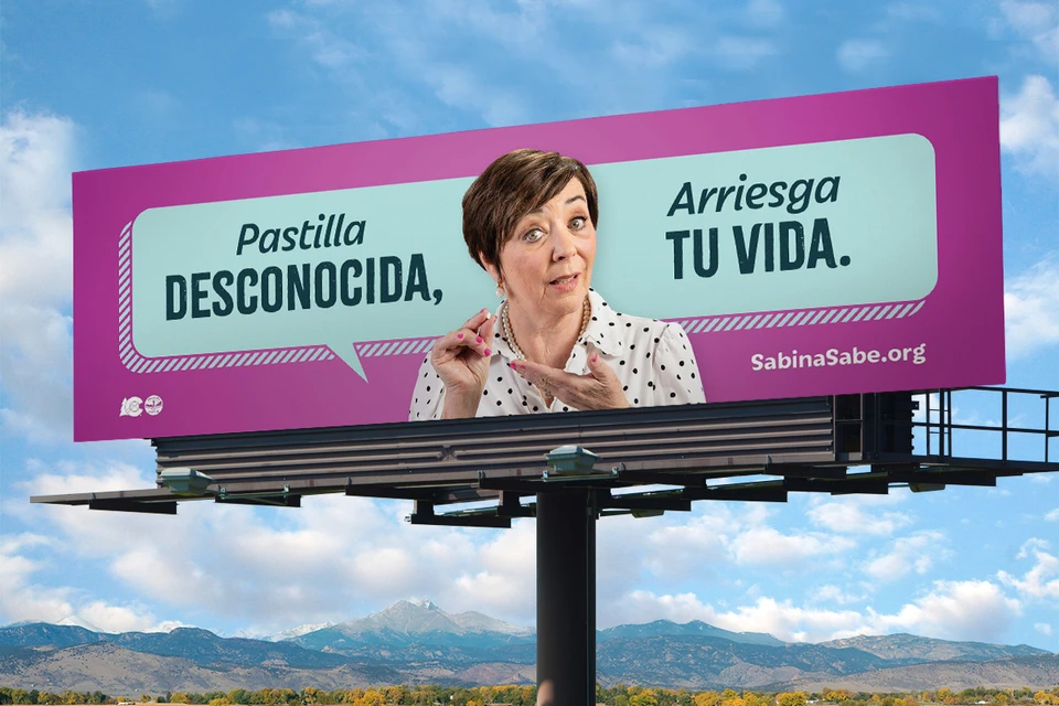 Sabina Sabe campaign billboard